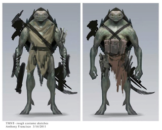 Illustration for article titled Concept Art Shows The Live-Action TMNT Could Have Been Much Creepier